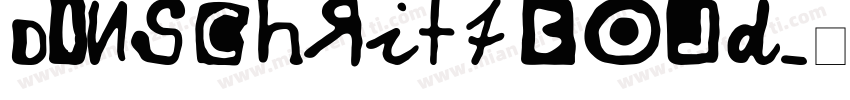 DINSchrift Bold字体转换